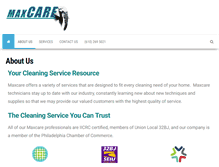 Tablet Screenshot of maxcareservicepro.com